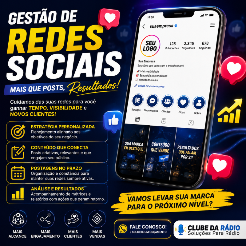Gestão de redes sociais
